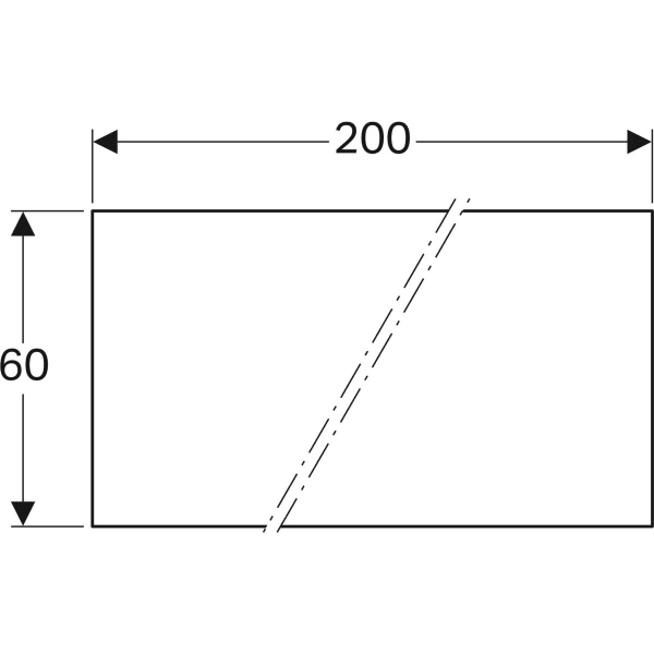 Geberit Duofix Paneel 200 x 60 cm