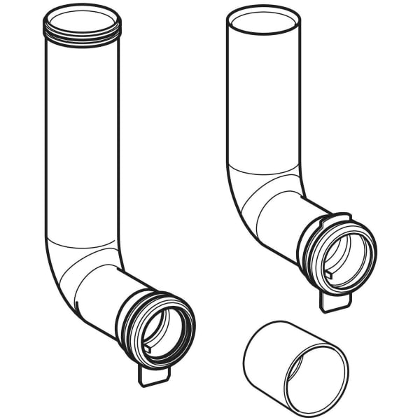 Geberit Satz Spülbogen für Duofix bis Breite 42,5 cm