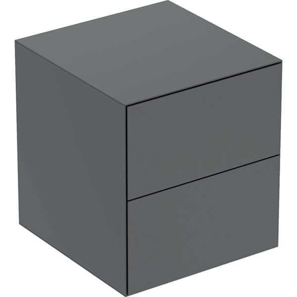 Geberit ONE Seitenschrank mit 2 Schubl. 45x49,2x47cm, lava matt