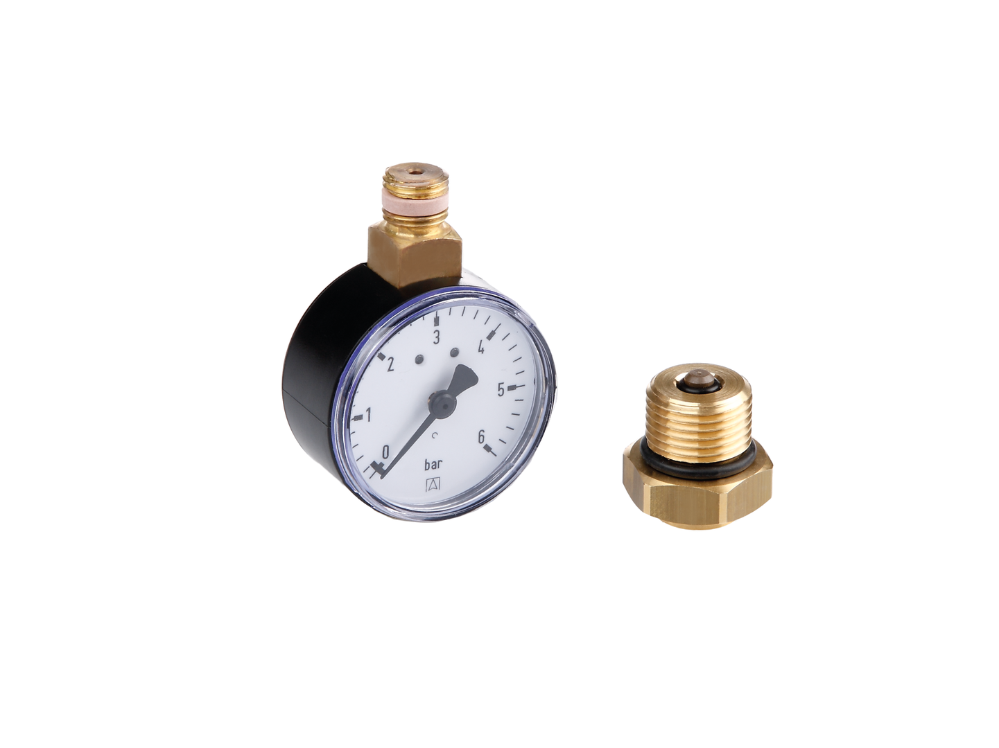 TECEfloor IK-HKV Manometer mit Montageventil