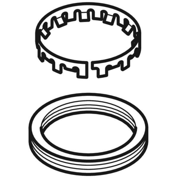 Geberit Lippendichtung und Krallband für Befestigungsscheibe