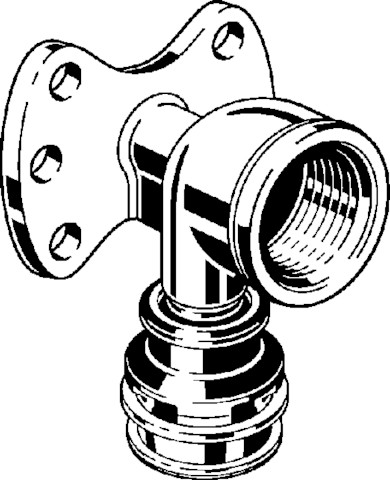Viega Wandscheibe mit SC Raxinox 4425.5 in 20mm x Rp1/2 Stahl nichtrostend