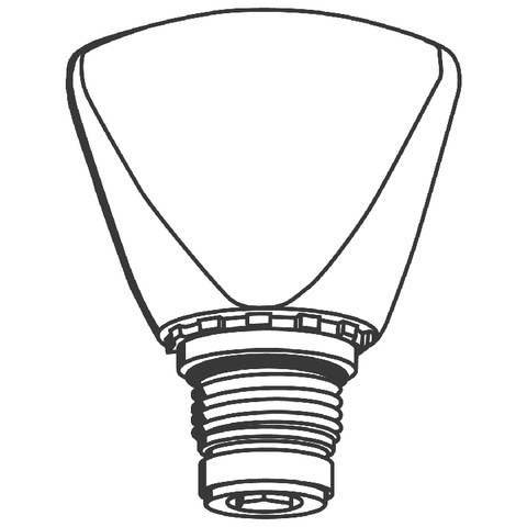 GROHE Oberteil 11119 mit TDL-Griff 1/2" Markierung rot aus Zinkdruckguss