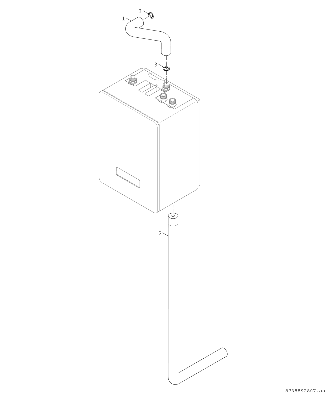 BOSCH Zubehör Frischwasserstationen SZ 9 Speichermontage-Set für Flow Fresh FF 20