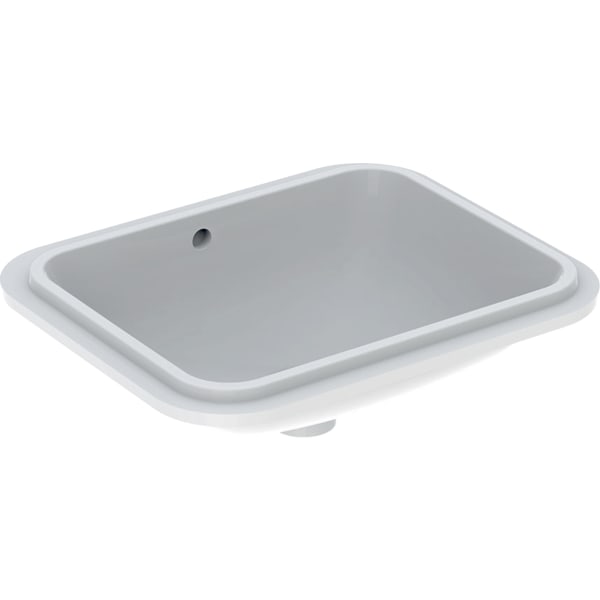 Geberit VariForm Unterbau-WT, rechteckig 53x44cm, o. Hl, m. Ül., glasiert/weiß