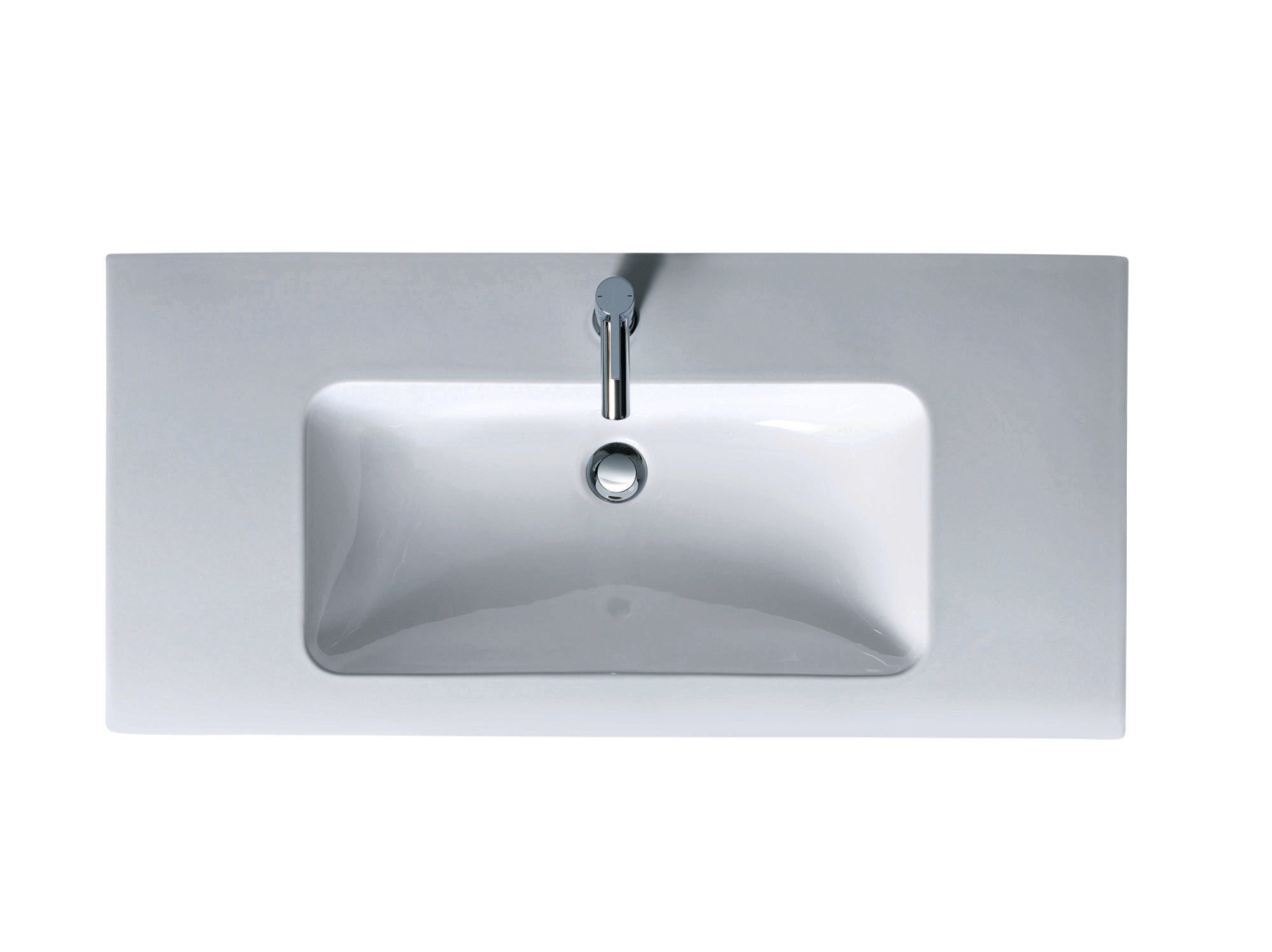 DU Möbelwaschtisch ME by Starck 1030 mm mit ÜL, mit HLB, 1 HL, weiß WonderGliss
