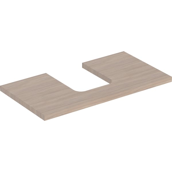 Geberit ONE WT-Pl. Aus mi. f. AWT Schalenform 90x3x47cm, Eiche