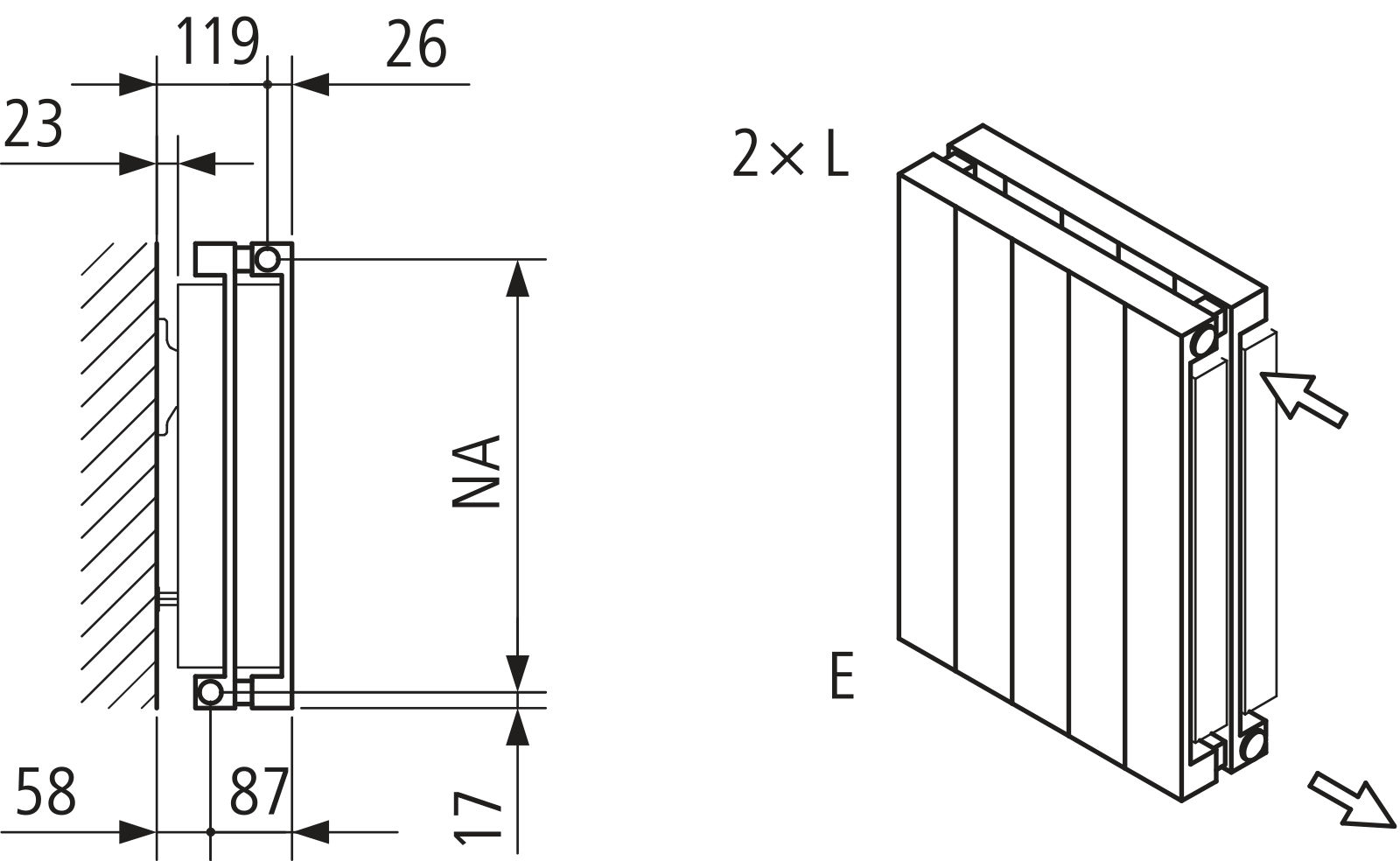 Kermi Heizwand HVN Typ22 BH1800x122x1260 QN4880, RAL9016, 6 bar, ANB12