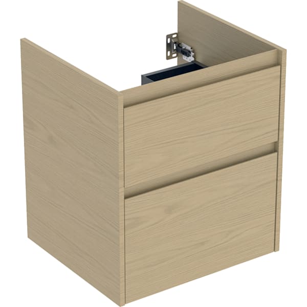 Geberit Unterschrank für MWT, 2 Schubladen B:55cm, Eiche natur