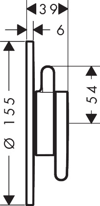 Hansgrohe Mischer Unterputz AXOR One für 1 Verbraucher chrom
