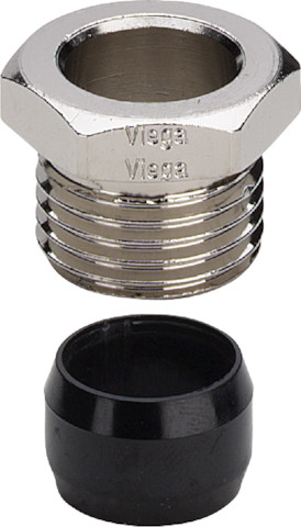 Viega Verschraubung 94576.1 in 15mm x G1/2 Messing vernickelt