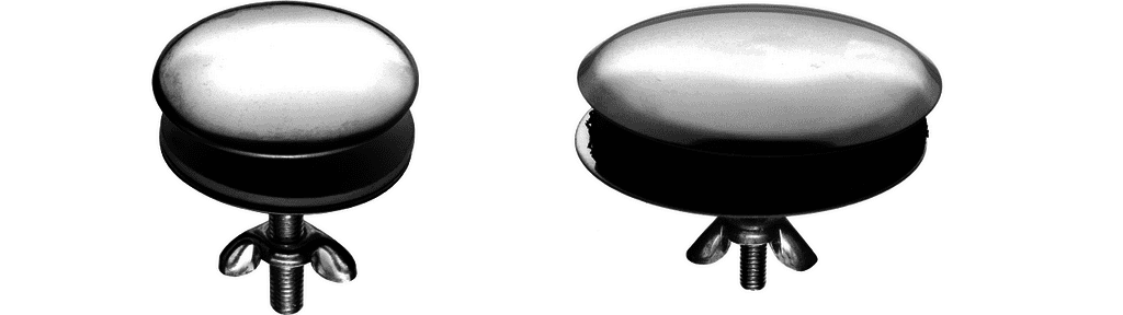 Hahnlochstopfen als Stopfen ohne Kette Niro poliert, dm. 61mm Hahnlochstopfen als Stopfen ohne Kette Niro poliert, dm. 61mm