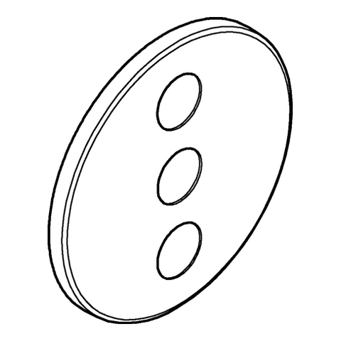 GROHE Rosette 48366 rund für SmartControl chrom