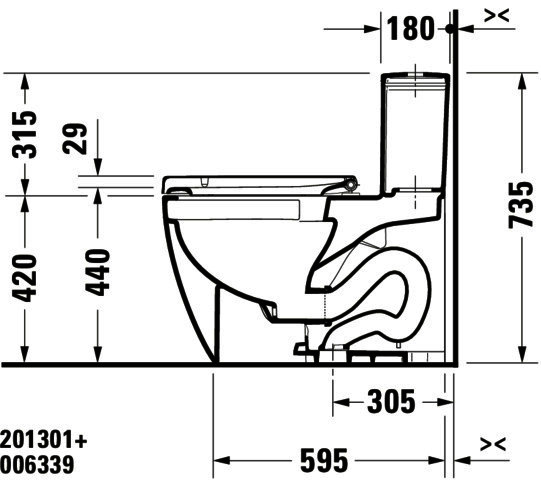 DU WC-Sitz mit Absenkautomatik Scharniere edelstahl, lang, weiß