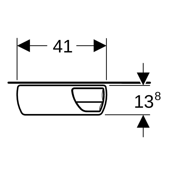 Geberit AP140 AP-Spülkasten 2-Mengen-Sp halbh. WA hinten Mitte, bahamabeige