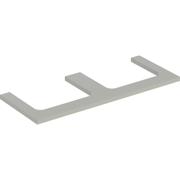 Geberit ONE WT-Platte, Aus re/li, für AWT 120x3x47cm, greige matt