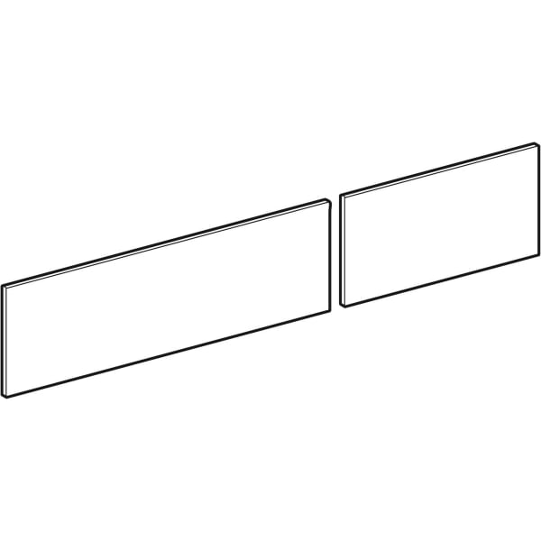 Geberit VariForm Set Schubl.-Front für US für WT, mit 2 Schubl. B=120cm, Nussbaum