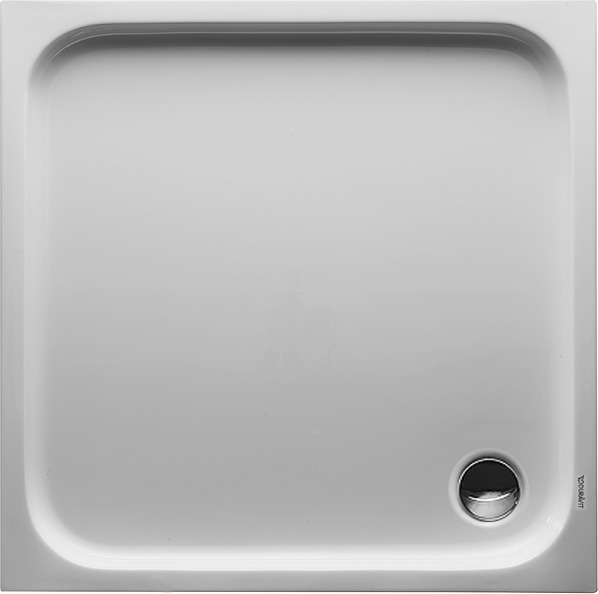 DU D-Code Duschwanne, Quadratisch, 1000x1000x85 mm, Weiß, Sanitäracryl