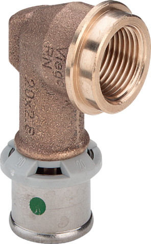 Viega Winkel mit SC Sanfix P 2114.11 in 16mm x Rp1/2 Rotguss