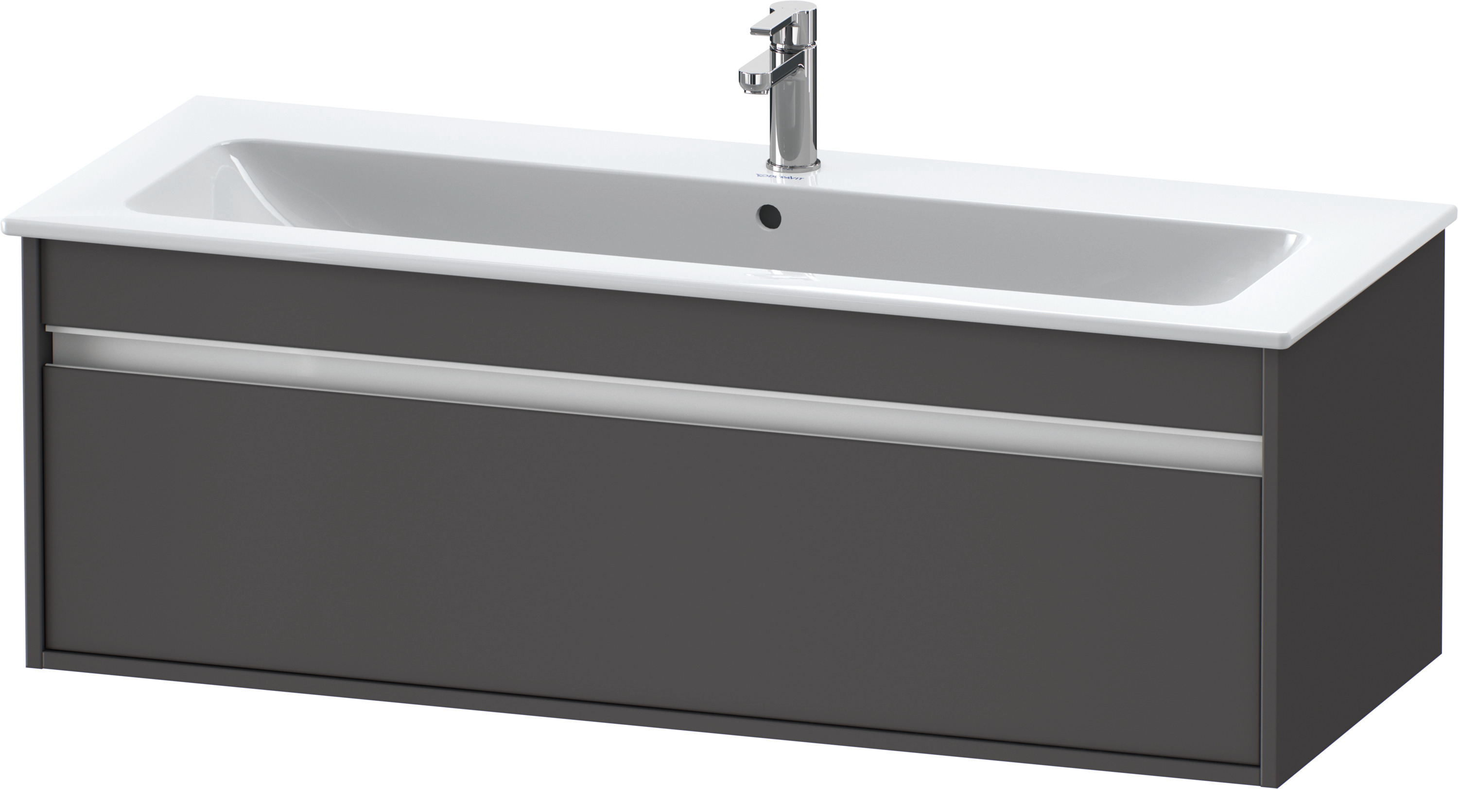 Duravit WTU Ketho f. ME by Starck, 1 Auszug 410x1200x475mm, Graphit Matt