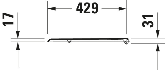 Duravit WC-Sitz Happy D. ohne SoftClose Scharniere edelstahl, weiß