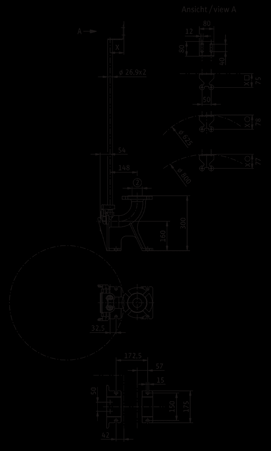 Wilo Mechanisches Zubehör Einhängevorrichtung DN 50