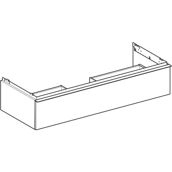 Geberit iCon Unterschrank für WT, 1 Schubl. 118,4x24,7x47,6cm, Nussbaum hi./Gr. Lava