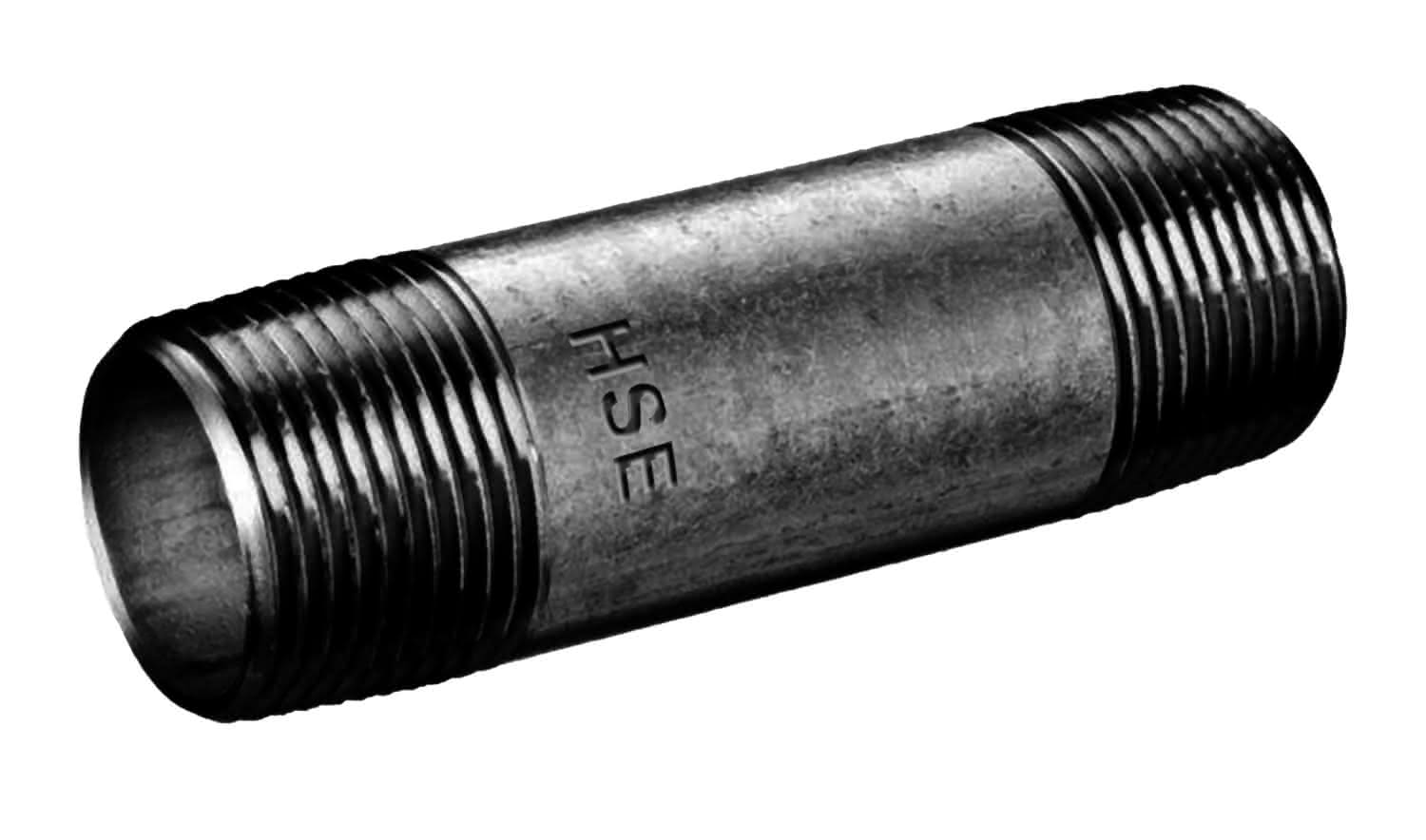 Rohrnippel Nr.23 11/4"x130mm DIN EN 10241 schwarz, geschweisst Rohrnippel Nr.23 11/4"x130mm DIN EN 10241 schwarz, geschweisst