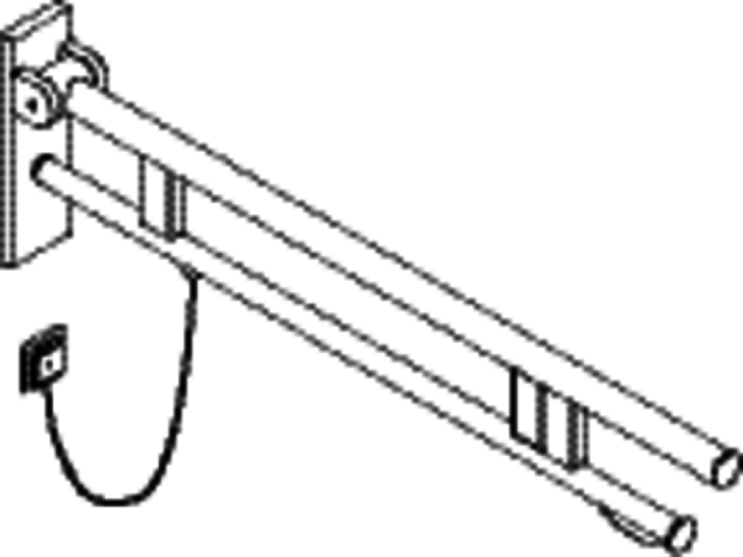 HEWI SK-Griff Duo(B),re,PRH,900,WC-Spül/ FKT(E-Ausf.),chrom
