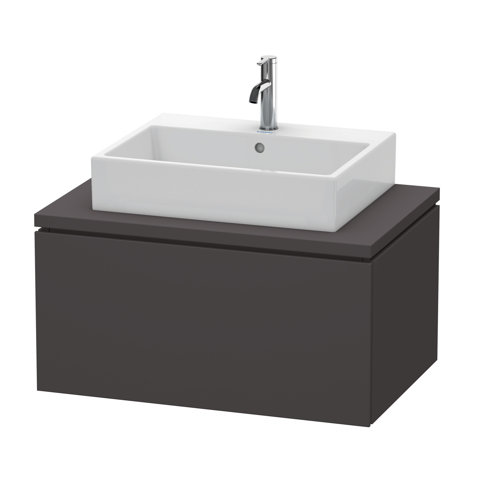 Duravit WTU für Konsole L-Cube 400x820x547mm 1 Auszug, Graphit Supermatt
