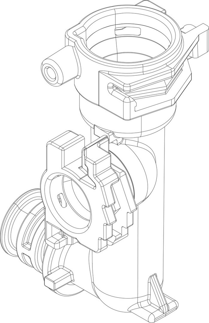 BOSCH Ersatzteil TTNR: 87186489730 Anschlussstück (Außdehnungsgefäß)