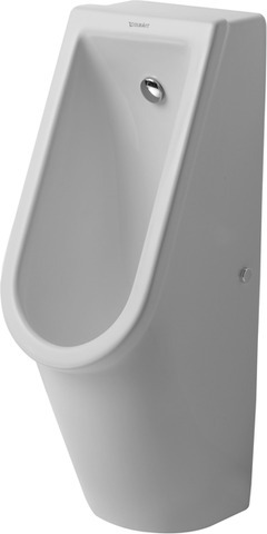 DU Urinal Starck 3, Zulauf von hinten rimless, ohne Fliege, weiß