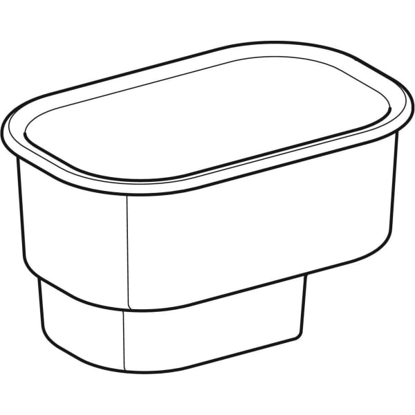 Geberit Bambini Sitzbadewanne 71,5x46,5x39,5cm, ohne Überlauf, weiß