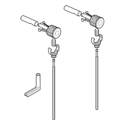 GROHE Befestigungssatz 49509 für Cube Keramik Wand-Tiefspül-WC