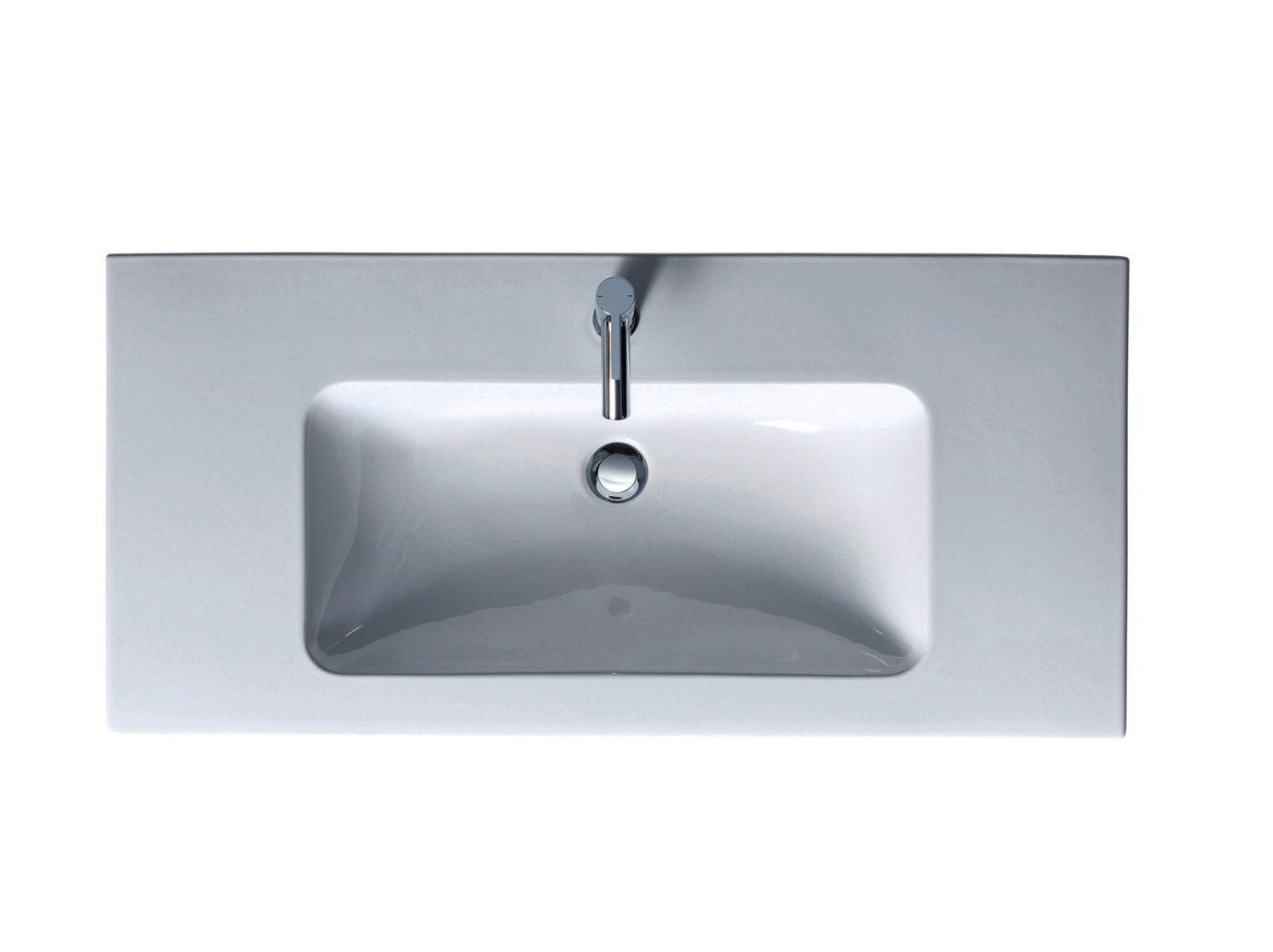 DU Möbelwaschtisch ME by Starck 1030 mm mit ÜL, mit HLB, 1 HL, weiß WonderGliss