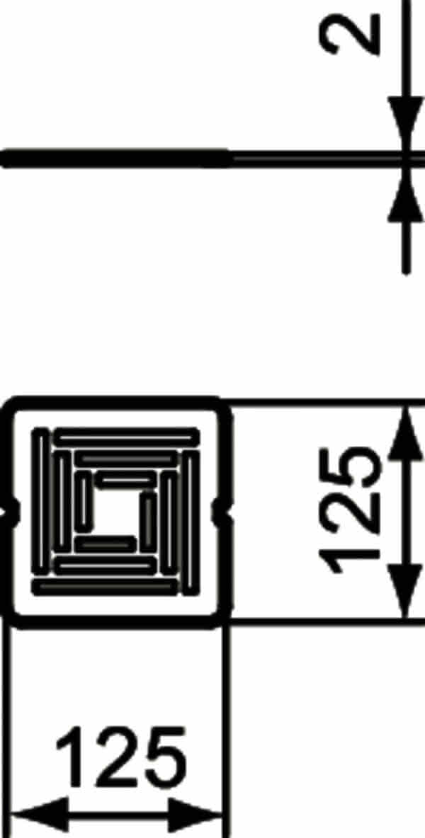 IS Ablaufabdeckung Ultra Flat S + Carraraweiß
