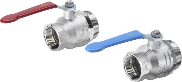 Viega Kugelhahnset 1041.2 in Rp1 1/2 x G2 Messing
