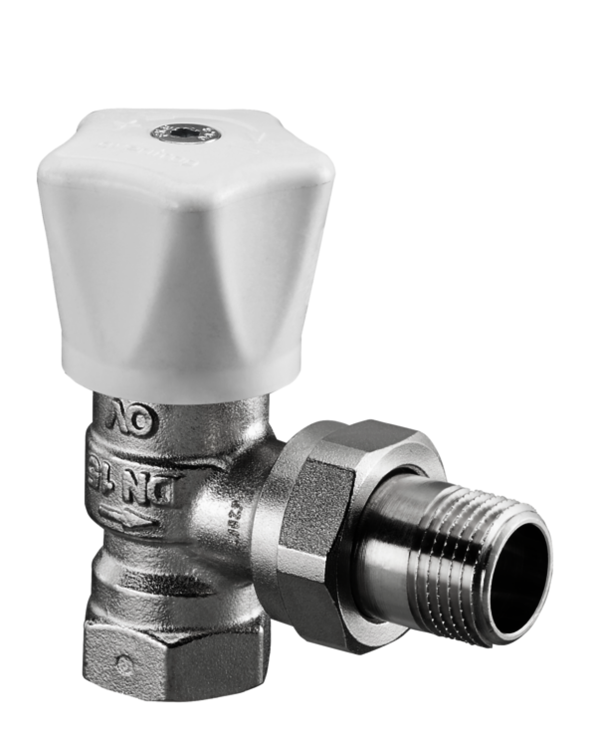 OVENTROP-Handregulierventil "HRV" DN20,3/4",PN10,Eck,Handregulierkopf weiß
