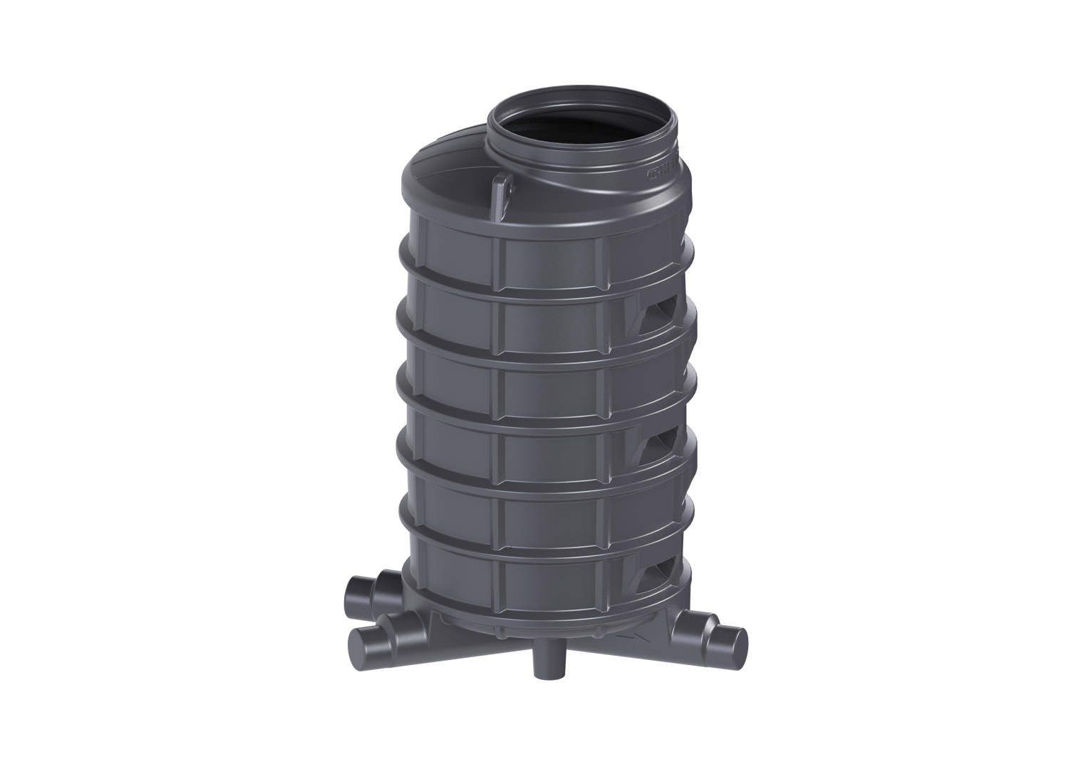 KESSEL-Standardschacht GT LW1000 H: 2070,DN150/200,1 Zulauf,re.,45 Grad
