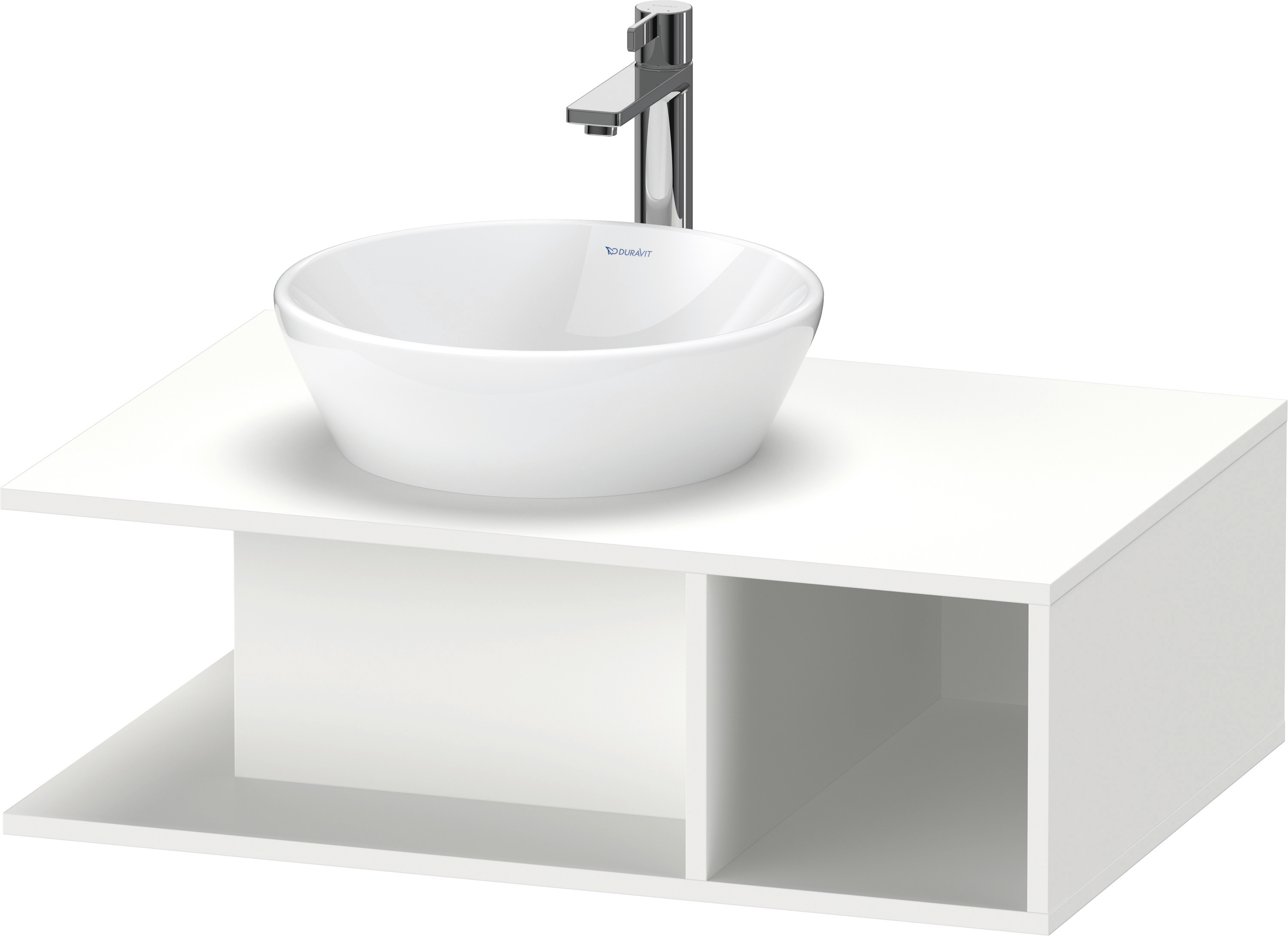 Duravit D-Neo WTU wandh.,1 offenes Fach r., 260x800x550mm, Weiß Matt