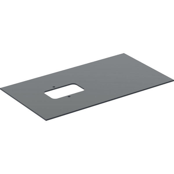 Geberit Glasplatte für Citterio US m. Glaspl. für AWT, Breite WT 90cm,, schwarz