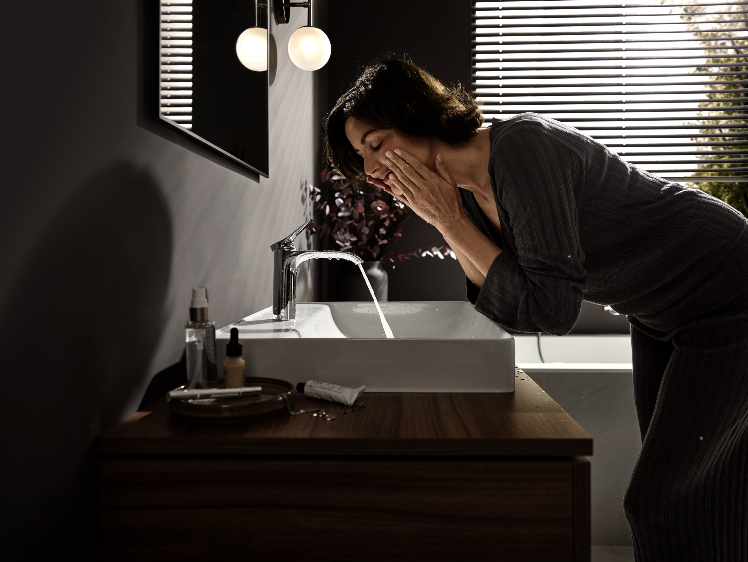Hansgrohe Waschtischmischer 110 Vivenis mit Zugstangen-Ablaufgarnitur chrom