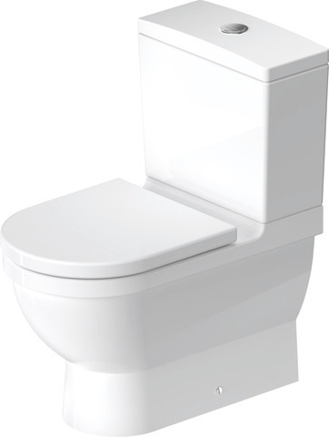 DU Stand-WC Kombi Starck 3 655 mm Tiefspüler, f.SPK, Abg.Vario, weiß WG