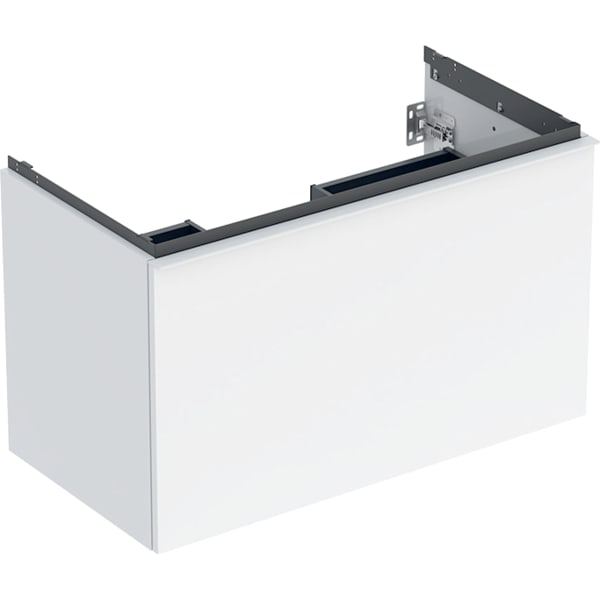 Geberit Acanto US für WT B:90cm, 1 Schubl. 1 i.Schubl., weiß hgl.