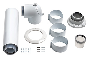 Vaillant Paket 1.617/4 Mehrfachbel. 5er VCW 206/7-2 E,VRT 350, Abgasleitung