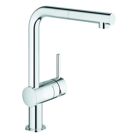 GROHE Einhand-Spültischbatterie Minta 31397 L-Auslauf Niederdruck chrom