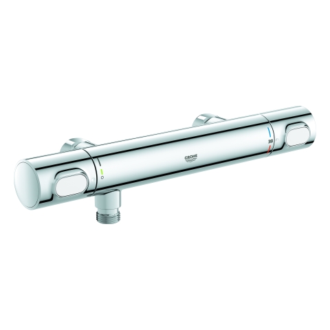 GROHE THM-Brausebatterie Grohtherm 500 34794 Wandmont. ohne S-Anschlüsse chrom GROHE THM-Brausebatterie Grohtherm 500 34794 Wandmont. ohne S-Anschlüsse chrom