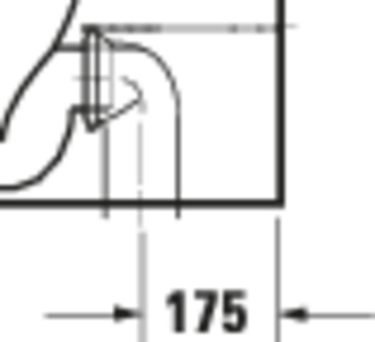 DU Stand-WC Kombi DuraStyle 700 mm, TS f.SPK, f.SW m.verd.Anschl., weiß