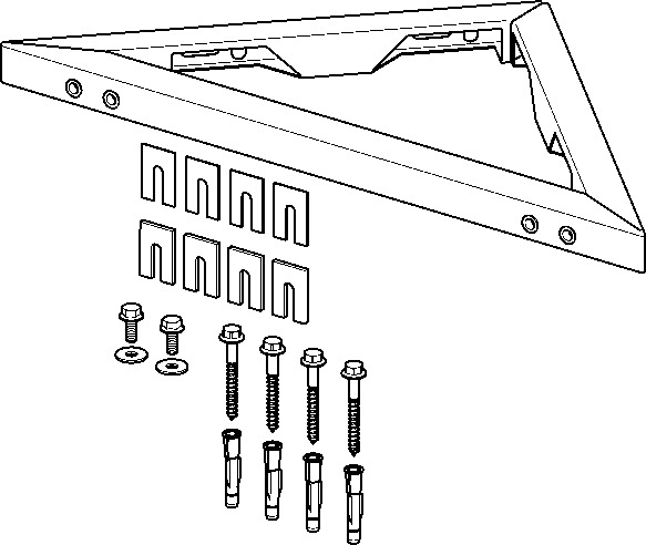 Viega Montageeinheit Prevista Dry  8534 für Wand-/Eckmontage