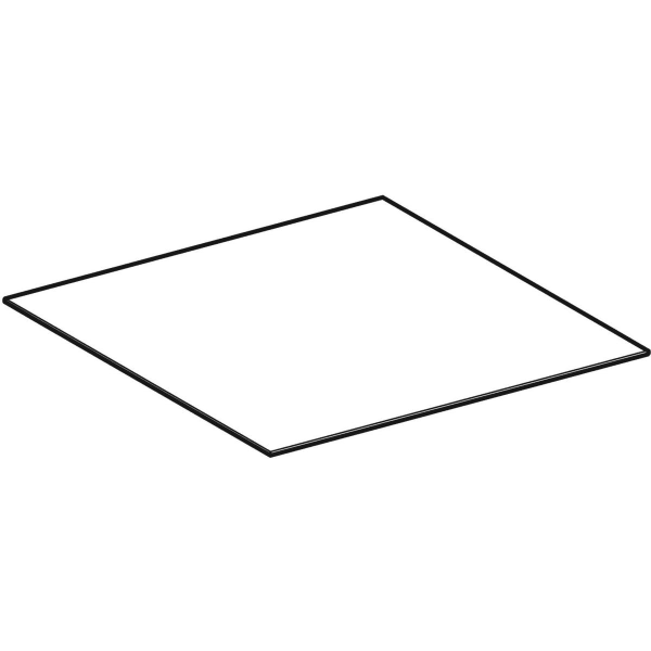 Geberit ONE Abdeck. f. Seitenschrank/-Element 45x0,6x46,5cm, Glas, lava